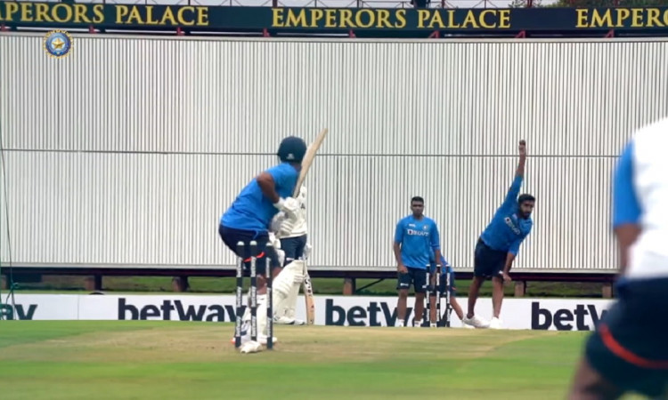 Cricket Image for Watch: Team India Trains At The Centre Wicket In Overcast Conditions 