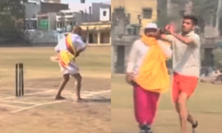 Cricket Image for VIDEO : संस्कृत में हुई क्रिकेट मैच की कमेंट्री, धोती कुर्ता पहनकर खेला गया मैच