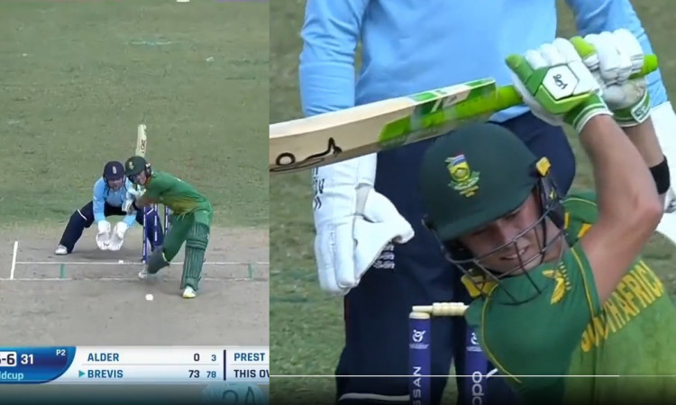 Cricket Image for VIDEO: साउथ अफ्रीका के 'BABY डी विलियर्स' ने जड़ा 'No Look Six', 97 रन बनाकर मचाया