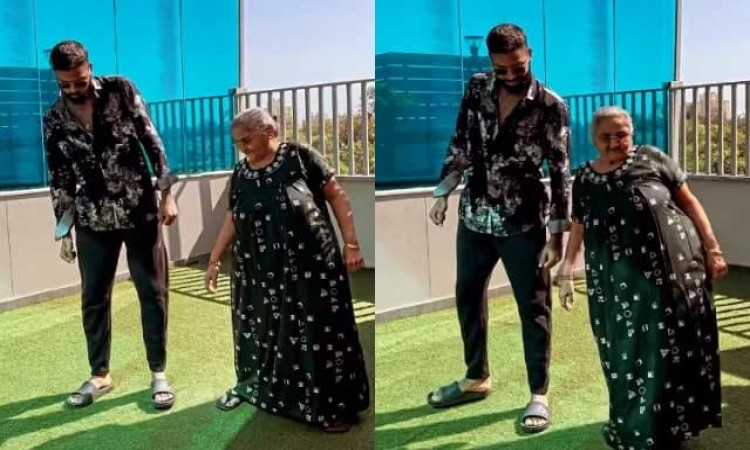 Hardik Pandya joins Pushpa trend along with his grandmother, leaves fans elated on Instagram