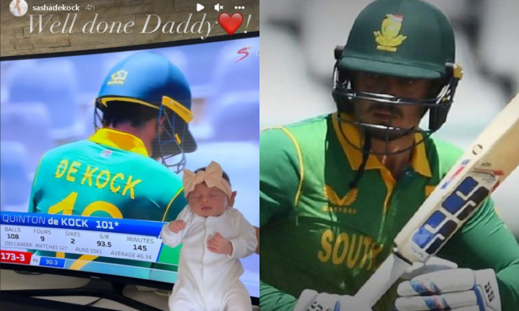 Cricket Image for 'Well done Daddy', पति ने लगाई सेंचुरी तो वाइफ साशा ने मनाया इस तरह जश्न