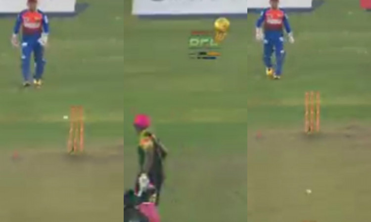 Cricket Image for VIDEO : आंद्रे रसल के साथ हुई कॉमेडी, अज़ीबोगरीब ढंग से हुए रनआउट