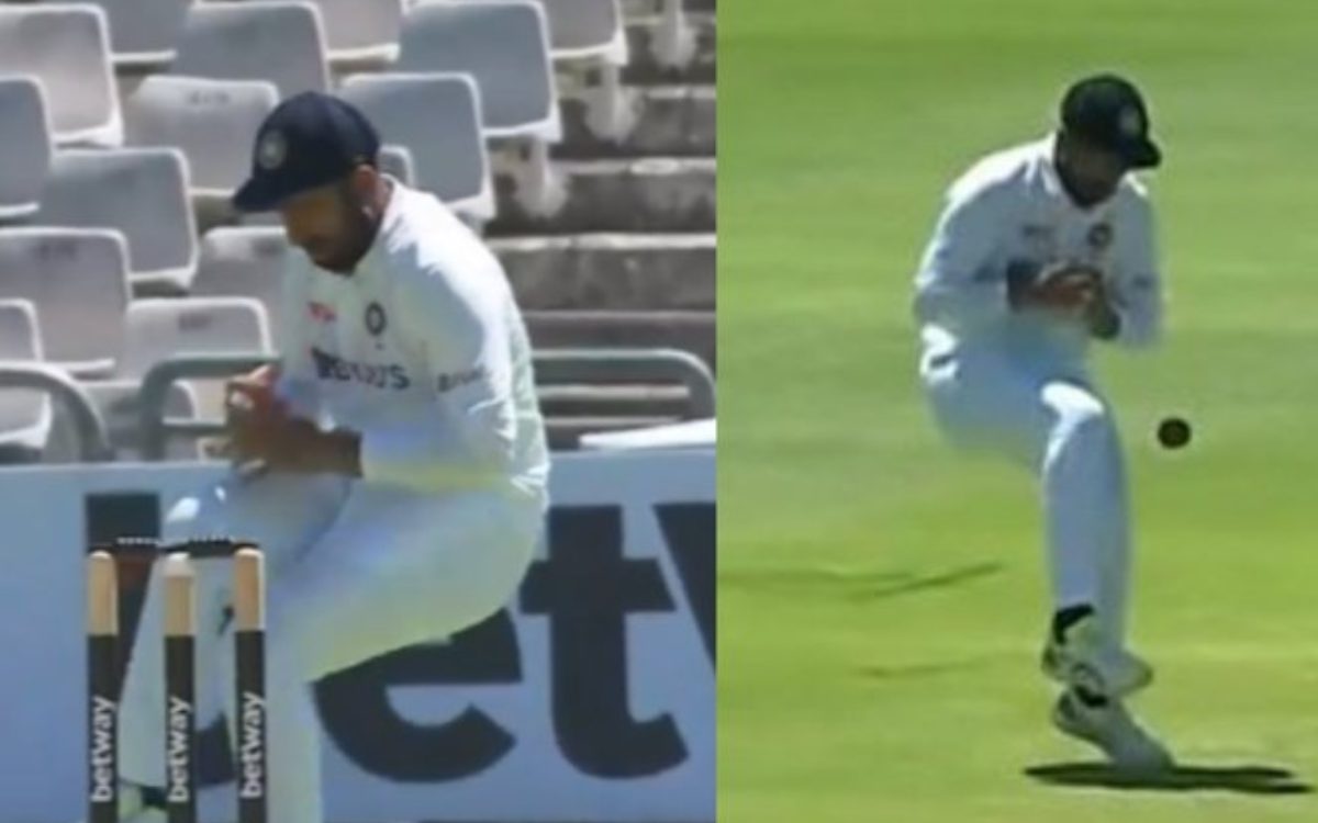 Cricket Image for VIDEO : ये पीटरसन का कैच नहीं छोड़ा, पुजारा जी आपने सीरीज छोड़ दी