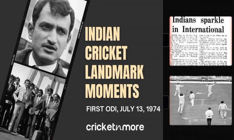 Cricket Image for Indian Cricket Landmark Moments: First Ever ODI Match 