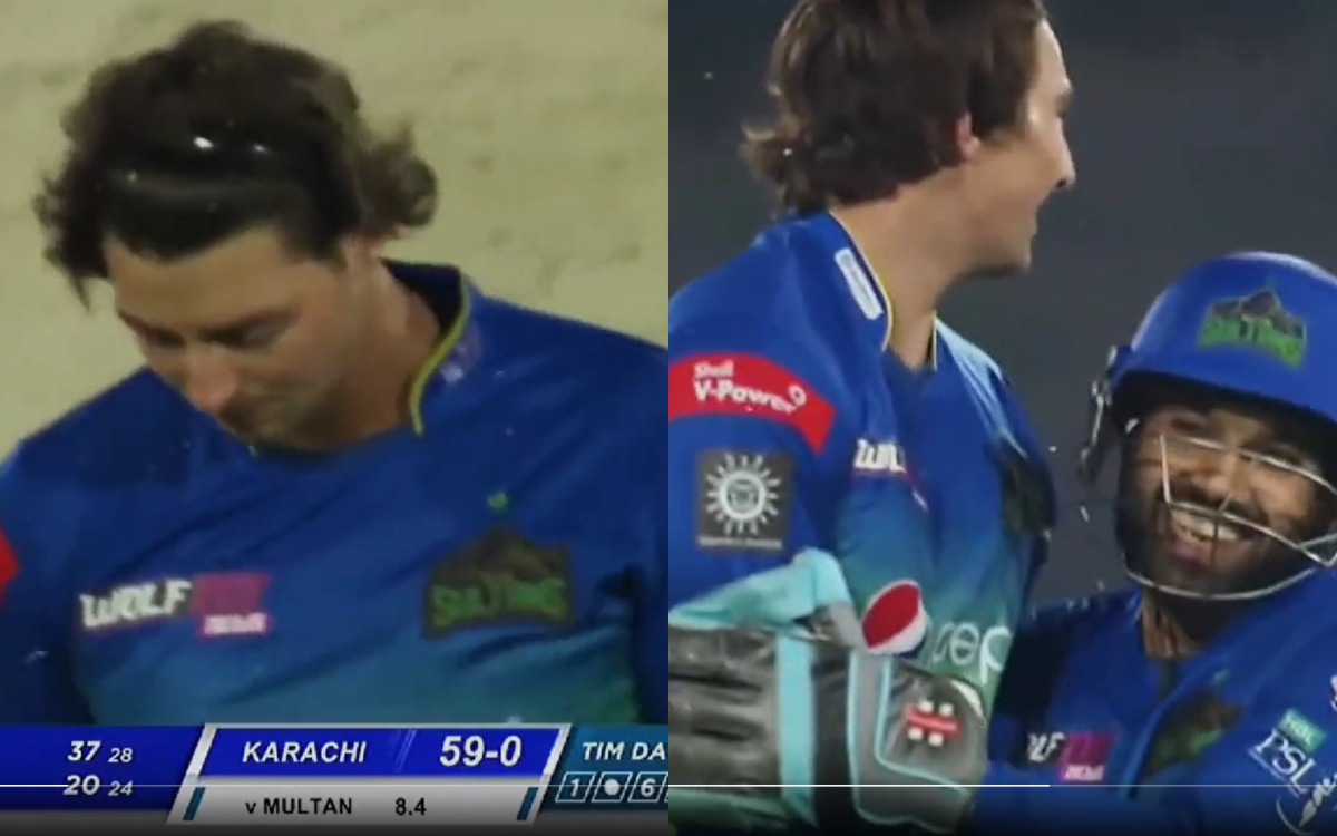 Cricket Image for गेंदबाज को पड़े 2 छक्के,फिर मोहम्मद रिज़वान ने गले लगाकर की हौसलाअफजाई, देखें VIDEO