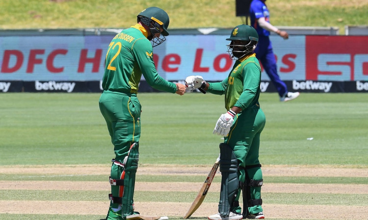 Cricket Image for SA vs IND: Tons From Van Der Dussen And Bavuma Put South Africa At 296/4