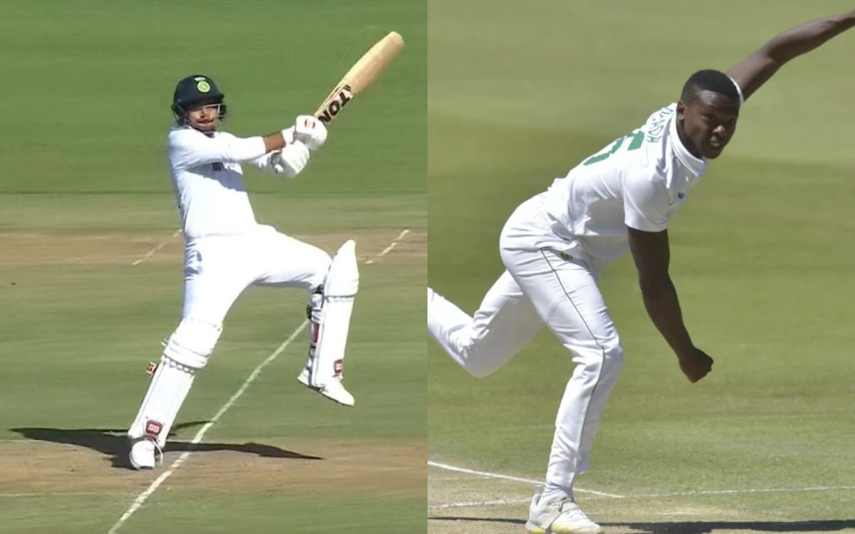 Cricket Image for VIDEO : शार्दुल ने दिखाया 'कैरेबियाई' शॉट, रबाडा को पॉइंट के ऊपर से लगा दिया छक्का