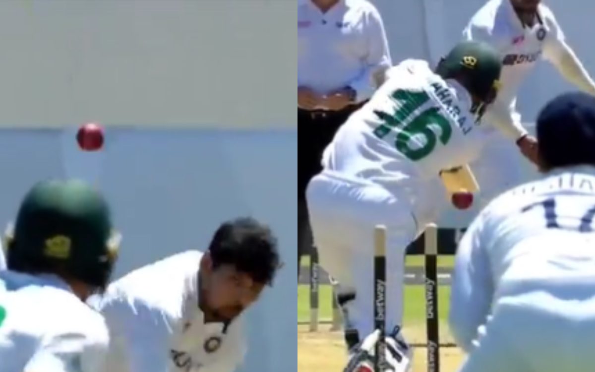 Cricket Image for VIDEO : हवा में नाचती हुई दिखी स्टंप्स, उमेश ने कुछ यूं उखाड़ी महाराज की विकेट