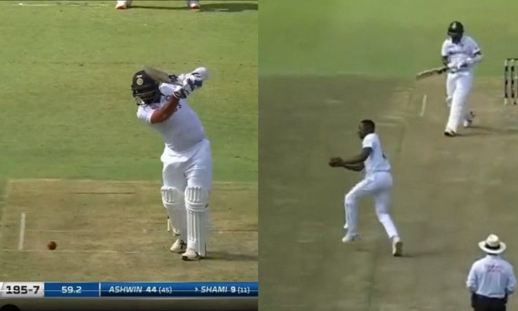 Cricket Image for VIDEO: Kagiso Rabada Takes An Excellent Return Catch To Dismiss Shami