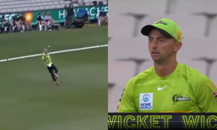 Cricket Image for WATCH: Daniel Sams Grabs A 'Screamer' At Boundary After Dropping A Catch