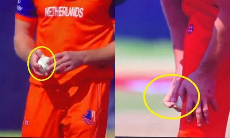 Cricket Image for WATCH: Netherlands Penalised 5 Runs For Ball Tampering Against Afghanistan 