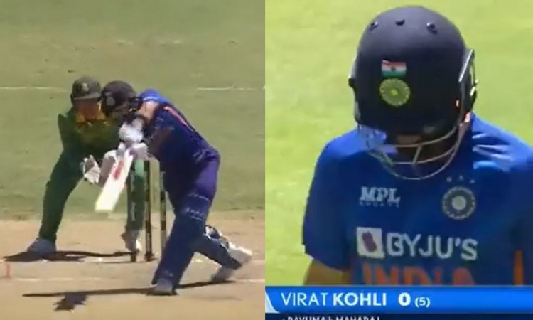 Cricket Image for WATCH: Virat Kohli's 'Bad Form' Continues; Goes For A Duck In 2nd ODI