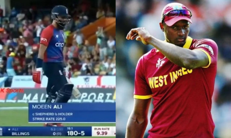 Cricket Image for VIDEO : बारबाडोस में आया मोईन अली नाम का तूफान, होल्डर के 1 ओवर में ही लगा दिए 4 छ