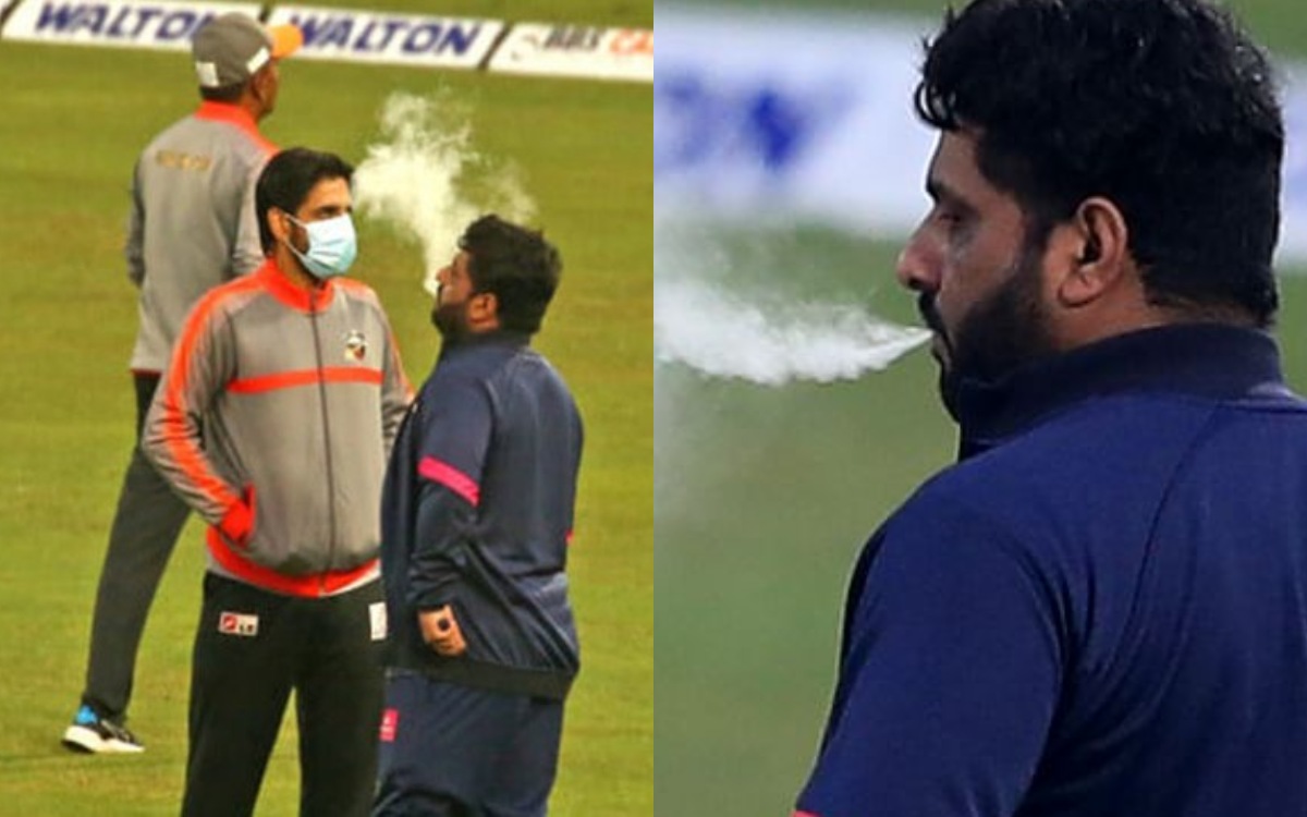 Cricket Image for मैदान पर सिगरेट पीते हुए नजर आए मोहम्मद शहजाद, बोर्ड ने सुनाई ये सजा