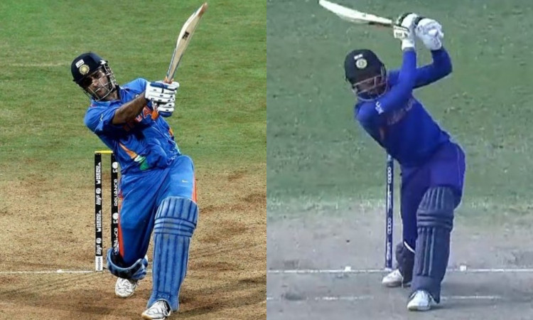 VIDEO: धोनी के अंदाज में Dinesh Bana ने छक्का जड़कर टीम इंडिया को जिताया, आई 2011 वर्ल्ड कप की याद 