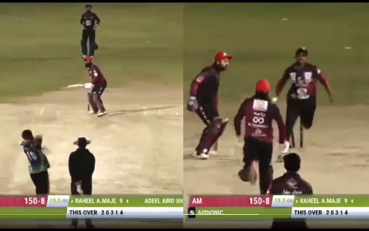 Cricket Image for चमत्कार! ना चौका ना छक्का, फिर भी बना लिए आखिरी बॉल पर 5 रन, देखें VIDEO