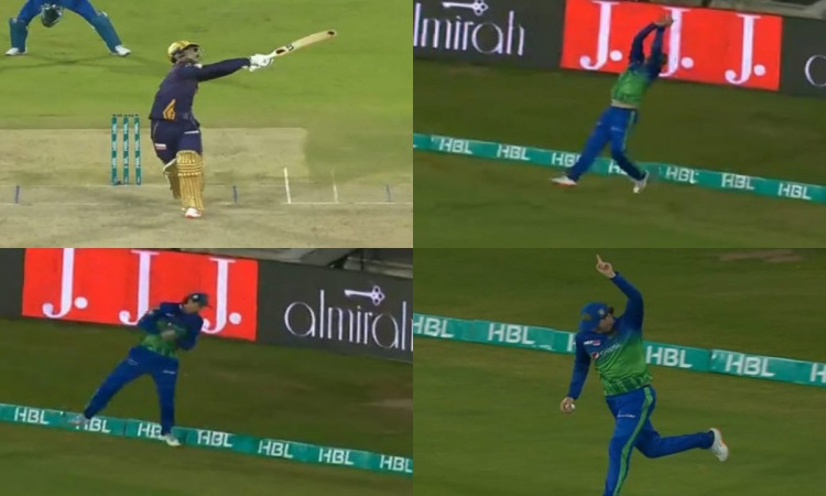 Quetta Gladiators need 7 from 2 balls and then comes Tim David magic catch in the field, Watch Video