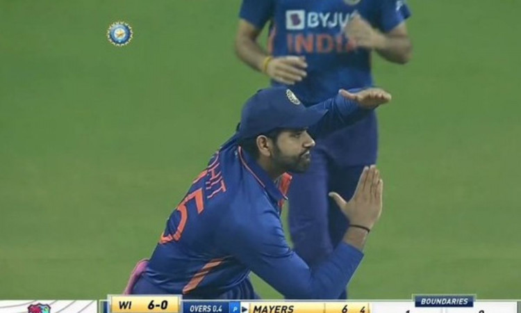 Cricket Image for VIDEO : 1 ओवर में दो DRS, रोहित ने अंपायर को फिर साबित किया गलत