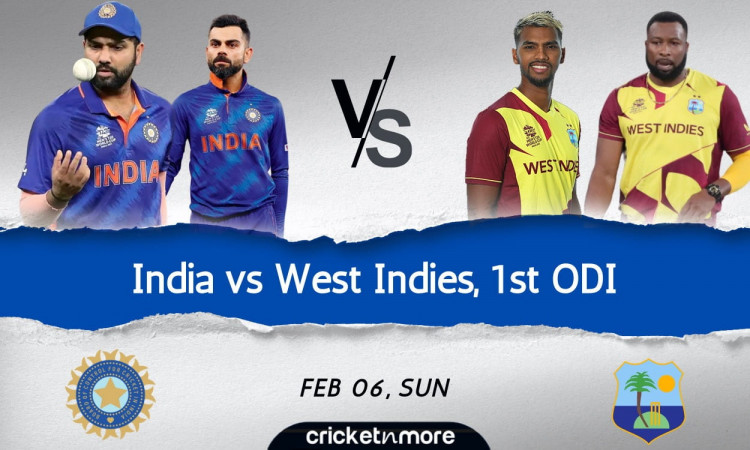 Cricket Image for India vs West Indies, 1st ODI – Cricket Match Prediction, Fantasy XI Tips & Probab