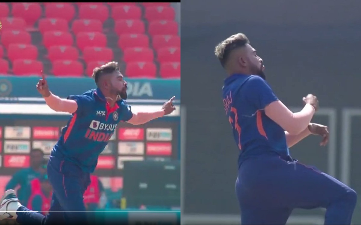 Cricket Image for VIDEO : सिराज के सामने शाई होप दिखे होप-लेस, गेंदबाज ने रोनाल्डो स्टाइल में मनाया 