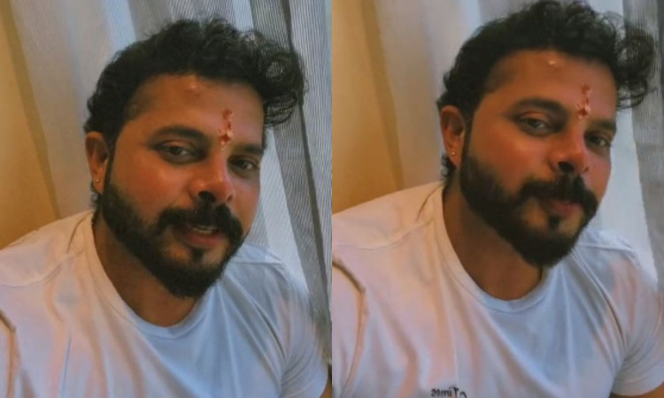 Cricket Image for VIDEO : भरे दिल के साथ लाइव आए श्रीसंत, अनसोल्ड रहने के बाद रोक लिए आंसू
