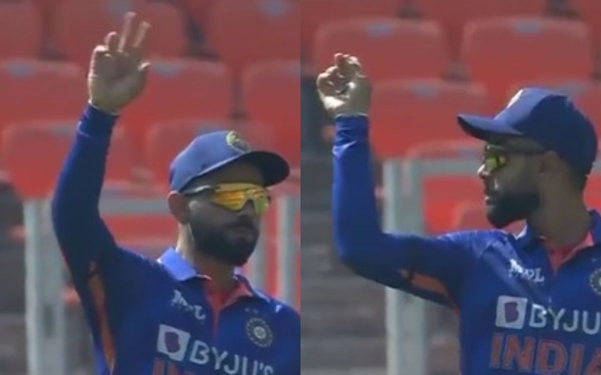 Cricket Image for VIDEO : मैदान पर फिर दिखे 'कैप्टन' विराट, अगली ही गेंद पर मिला विकेट