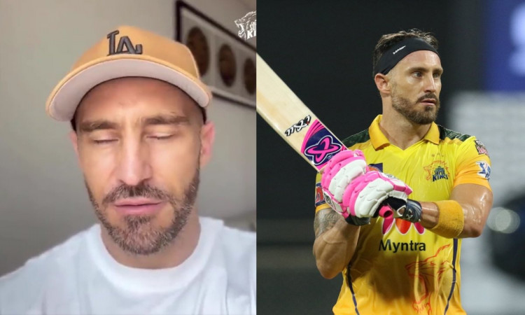 Cricket Image for WATCH: Faf Du Plessis Shares Emotional Message For CSK Fans After Getting Picked B