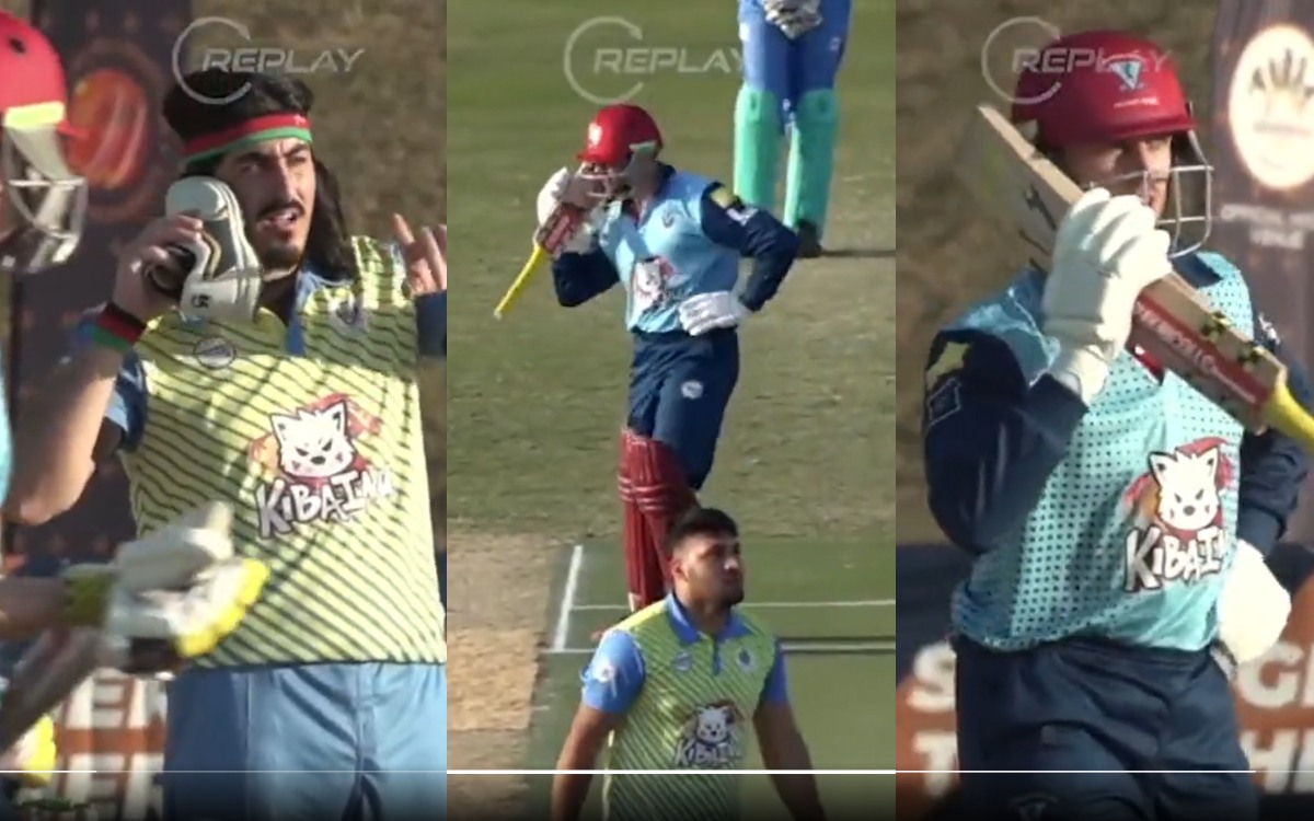 Cricket Image for VIDEO: 'गज़ब का नज़ारा', पहले बॉलर ने फिर बल्लेबाज़ ने दिखाया 'Phone Call' सेलिब्र