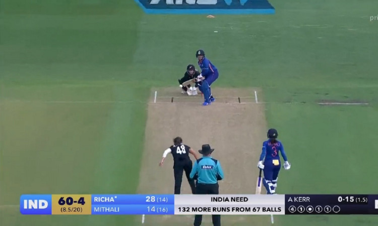 Cricket Image for WATCH: Richa Ghosh Smacks Historic ODI Fifty vs New Zealand 