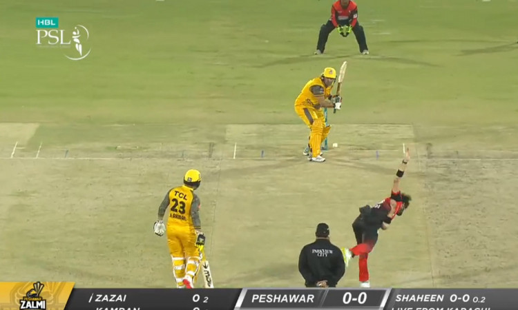 Cricket Image for WATCH: Shaheen Afridi Continues To Be A Nightmare For Openers; Gets Zazai With A P