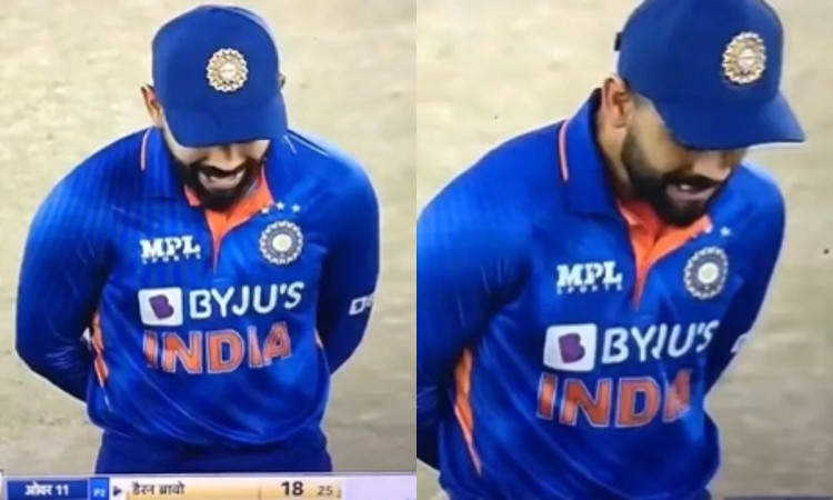 Cricket Image for WATCH: Virat Kohli 'Rapping' Between Overs During IND vs WI 3rd ODI