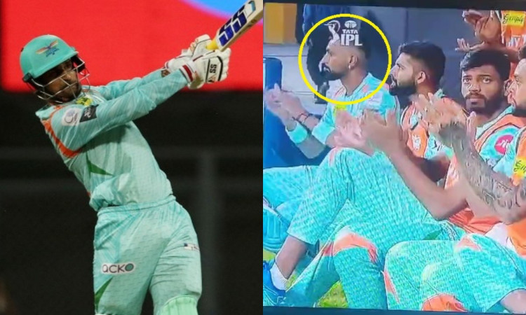 आईपीएल में हो गया गज़ब, दीपक हुड्डा ने जड़ा चौका तो क्रुणाल पांड्या बजाने लगे तालियां, देखें Video