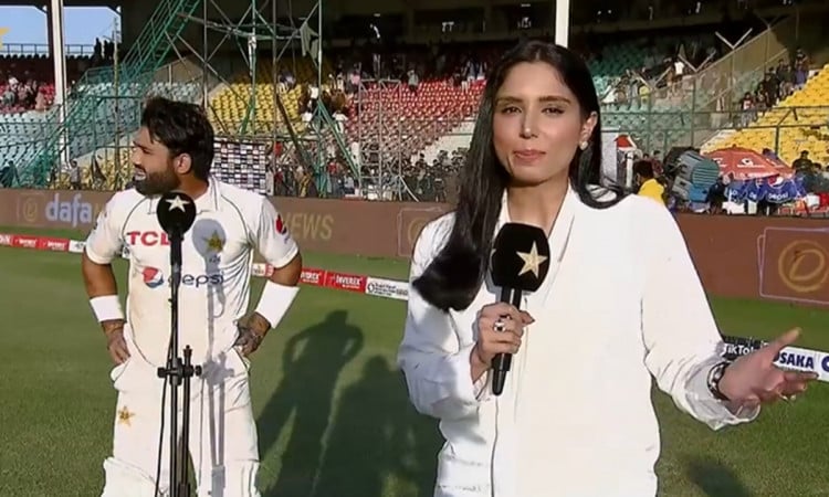 Pak vs Aus Test mohammad rizwan interview with zainab abbas