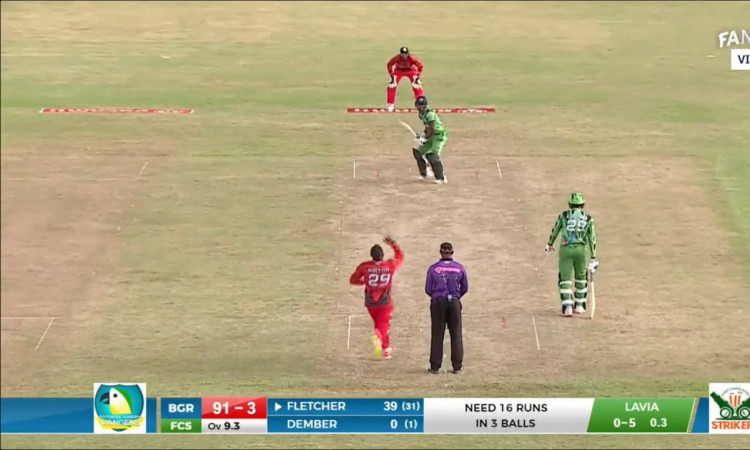 Cricket Image for WATCH: Andre Fletcher Smacks 16 Runs In Final 3 Balls To Win The Match 