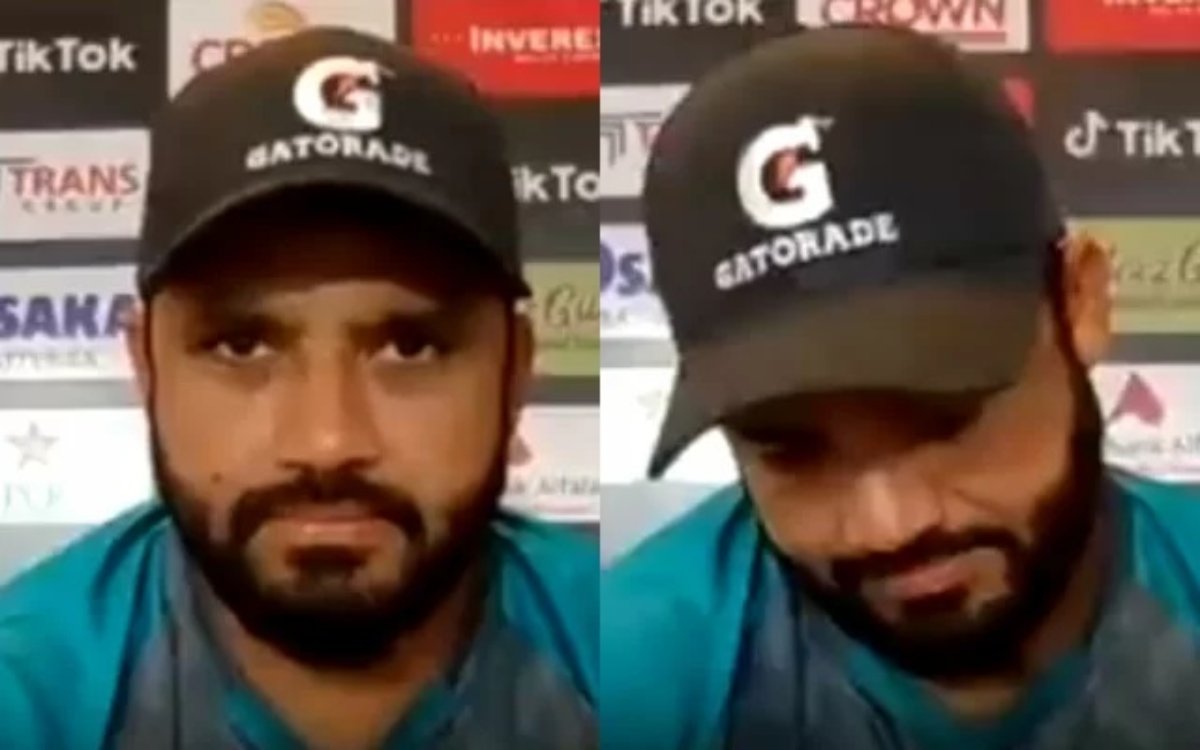 Cricket Image for VIDEO : अज़हर अली से नहीं बर्दाश्त हुई बेइज्ज़ती, तो नहीं दिया जर्नलिस्ट के सवाल क