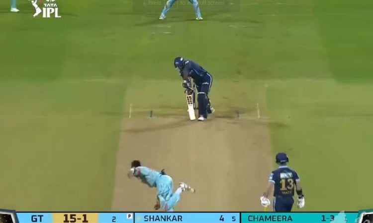 Cricket Image for WATCH: Chameera Rattles Vijay Shankar With A Perfect Yorker 