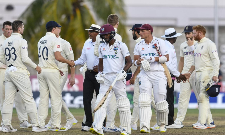 Cricket Image for Braithwaite Stands Strong As West Indies Draw 2nd England Test 