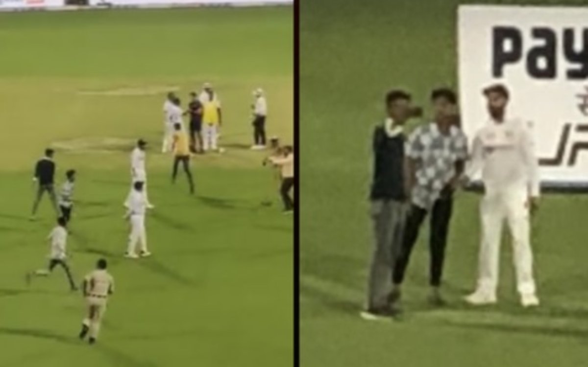 Cricket Image for VIDEO : विराट के फैंस ने सेल्फी के लिए तोड़ी बंदिशें, बाद में पुलिस ने खदेड़ा
