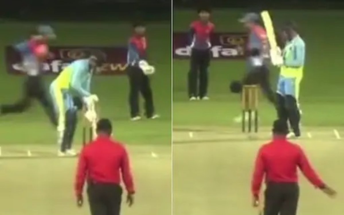 Cricket Image For Video : फील्डिंग टीम के साथ हुआ मज़ाक, क्रिकेट इतिहास में नहीं देखा होगा ऐसा नज़ार