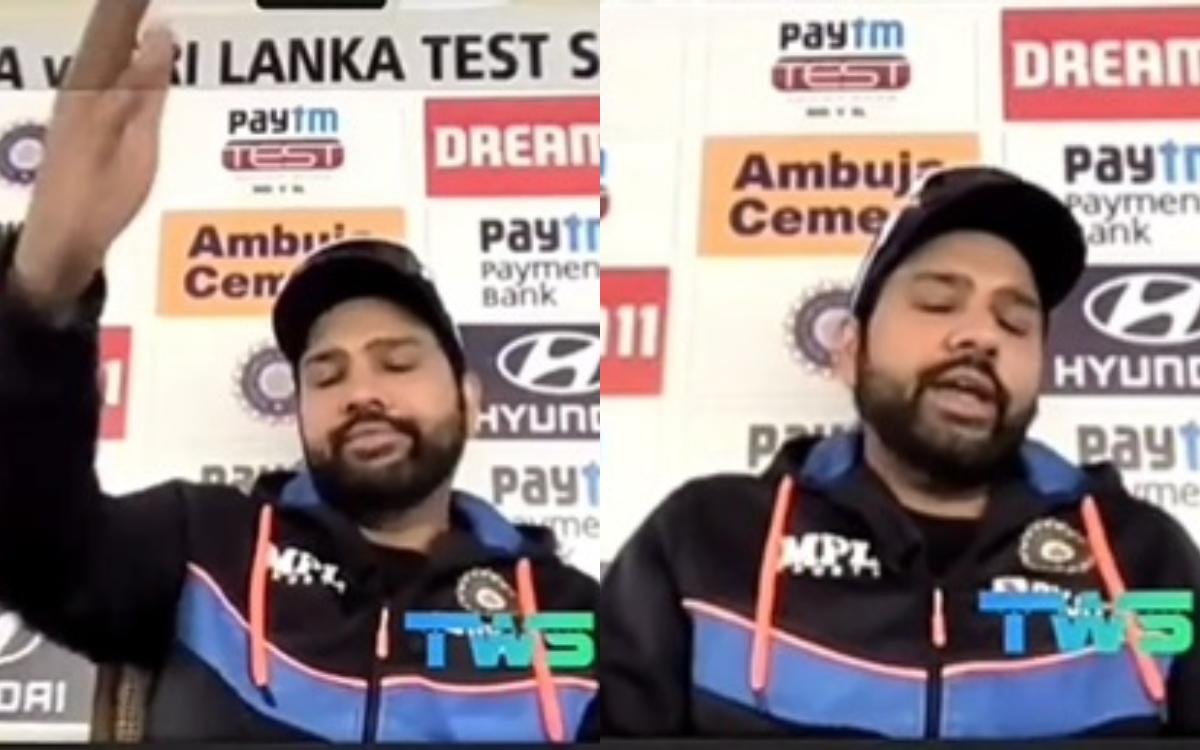 Cricket Image for VIDEO : 'पूछोगे, तब बोलूंगा ना कोई पूछ ही नहीं रहा है', रोहित ने फिर किया पत्रकार 