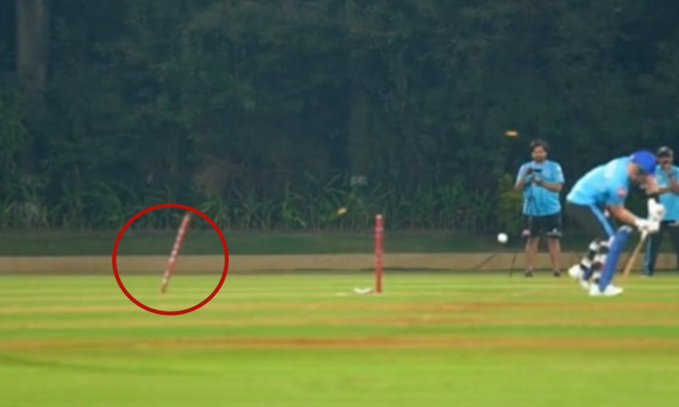 Cricket Image for VIDEO : नेट्स में भी नहीं थम रहे 'लॉर्ड शार्दुल', बॉलिंग से भी उखाड़ रहे हैं स्टंप