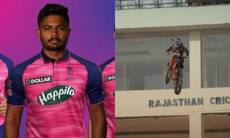 Cricket Image for IPL 2022: FMX Legend Robbie Maddison Presents Rajasthan Royals With New Jersey Aft