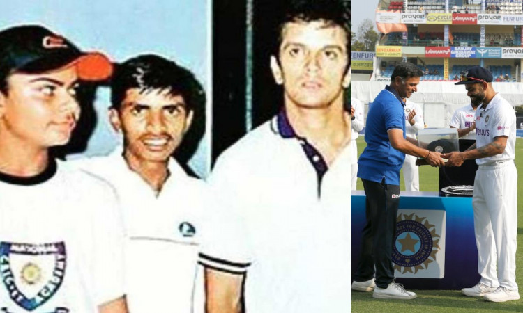 Cricket Image for From Getting Clicked With Rahul Dravid In U15 Days To Being Felicitated By Him For