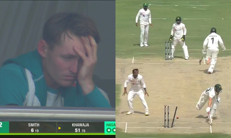 Cricket Image for WATCH: Marnus Labuschagne's Hilarious Reaction After Getting Runout For A Duck 