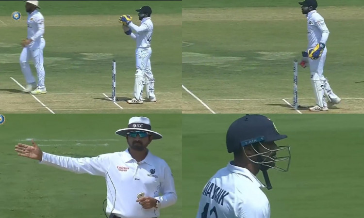 Cricket Image for Appeal, Runout, DRS, No-Ball, Wicket - Massive Confusion During Mayank Agarwal's D