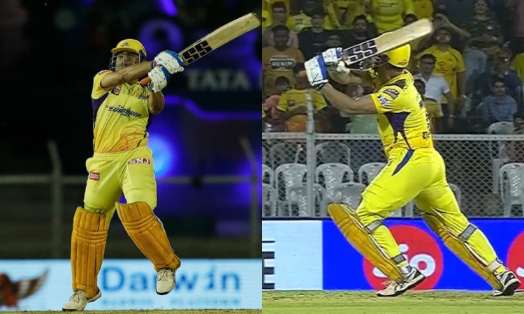 Cricket Image for MS Dhoni Back In Form! Smacks A Six On First Ball; Watch Video Here