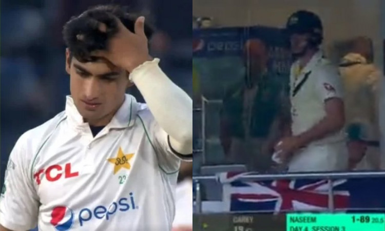 Cricket Image for VIDEO : बेज़ान पिच में नसीम शाह ने फूंकी ज़ान, बेबस कैर्री के पास नहीं था कोई जवाब