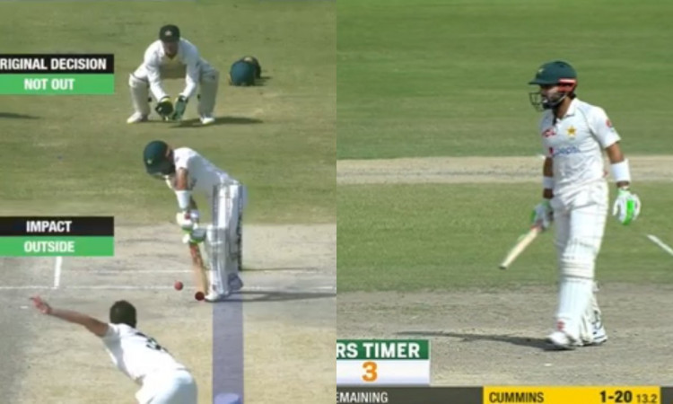Cricket Image for VIDEO : नॉटआउट थे मोहम्मद रिज़वान, लेकिन बाबर ने नहीं लेने दिया DRS