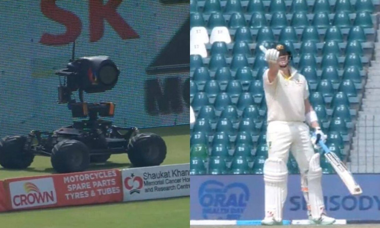 Cricket Image for VIDEO : कैमरे ने दिलाया स्मिथ को गुस्सा, चलते मैच में भड़का स्टार बल्लेबाज़