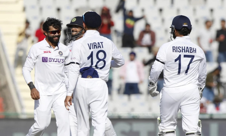 Cricket Image for IND v SL: Jadeja Shines As India Dominates Day 2, Sri Lanka Score 108/4